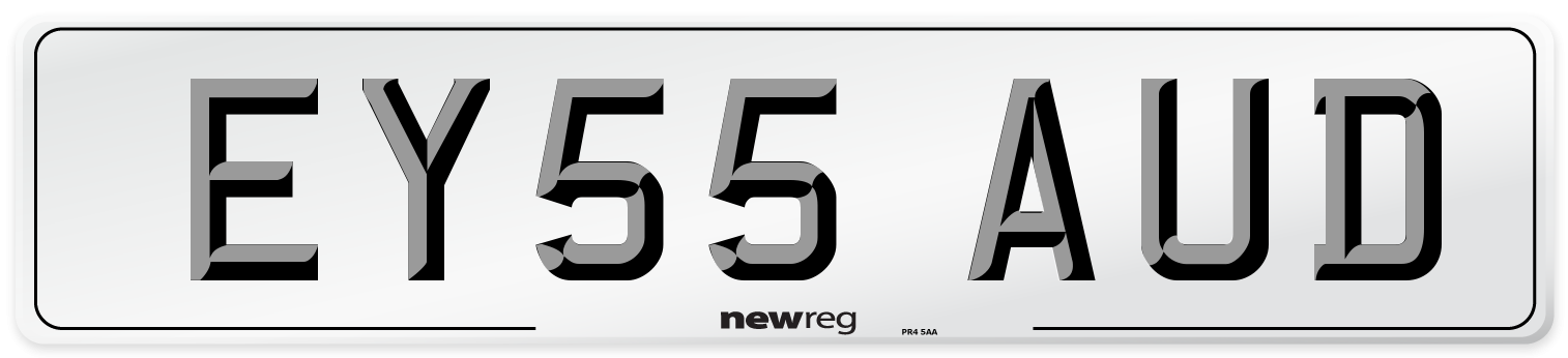 EY55 AUD Number Plate from New Reg